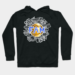 Fam doodle (white) Hoodie